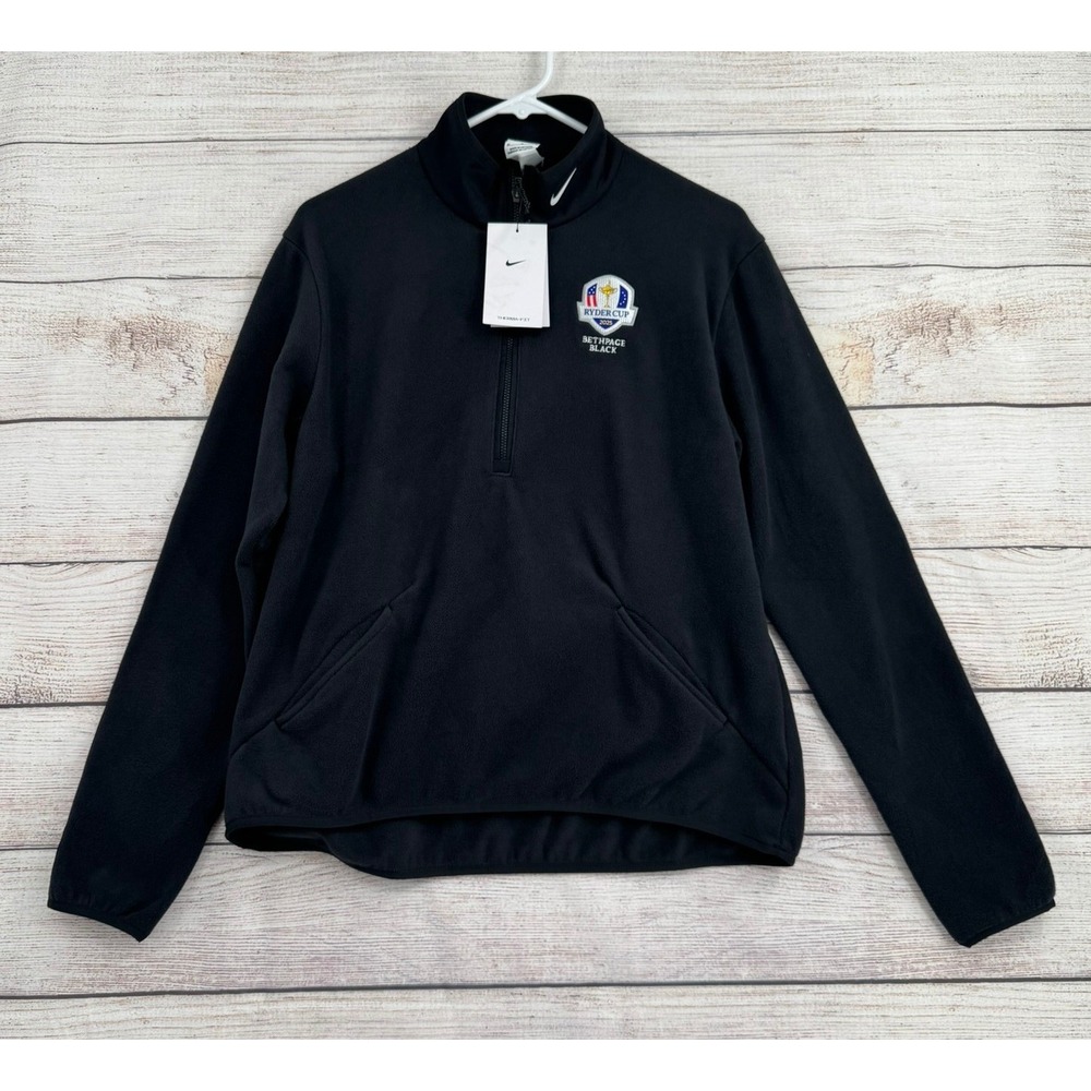 Nike Pullover Women M Black Ryder Cup 2025 Bethpage Black Therma-FIT DA3236-010